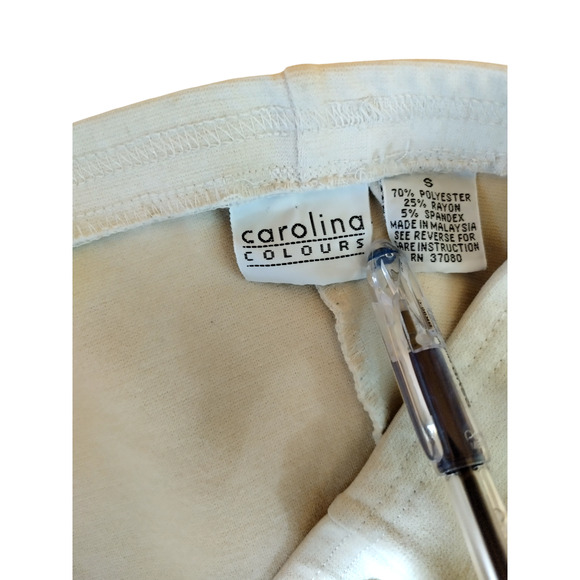 Carolina Colours Womens High rise/waist Midi Pencil Skirt Beige Size Small - Picture 5 of 6